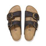 Arizona Big Buckle Raffia Black Textile
