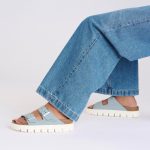 Arizona Chunky Baby Blue Suede Leather