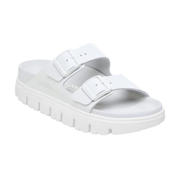 Arizona Chunky Exquisite White Smooth Leather