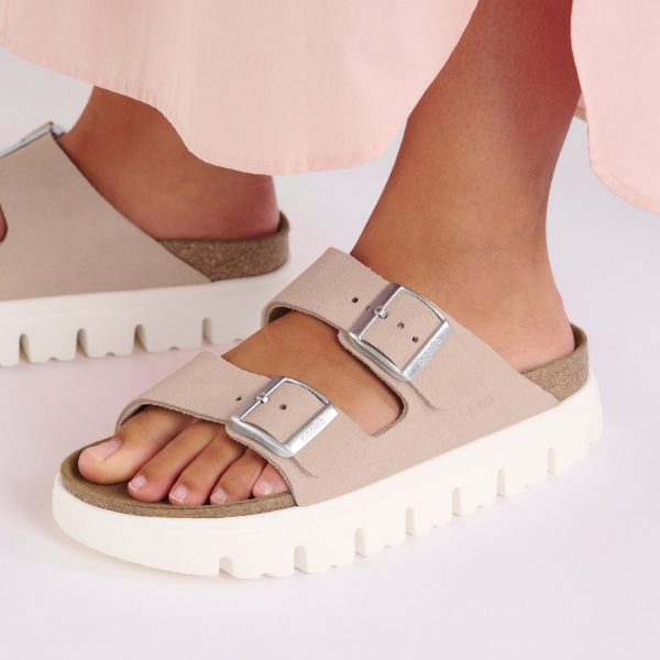 Arizona Chunky Light Rose Suede Leather