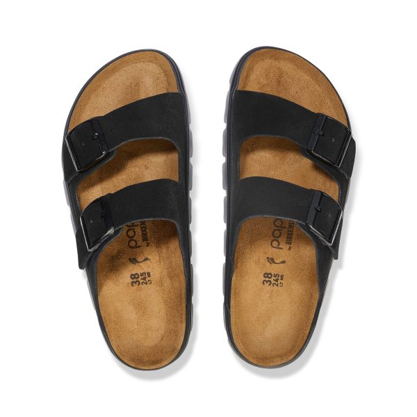 Arizona Chunky Black Suede Leather