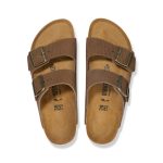 Arizona Corduroy Dark Tea Embossed Suede Leather