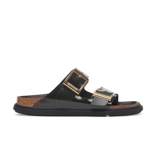 Arizona Droplet Buckle High Shine Black Natural Leather Patent
