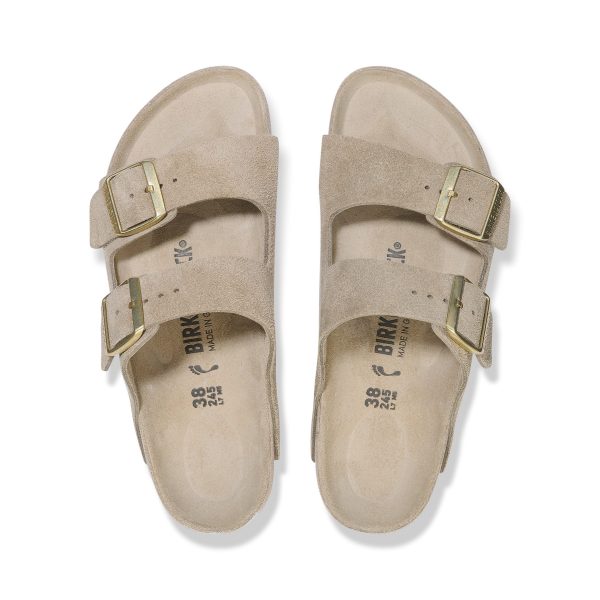 Arizona Exquisite Taupe Suede Leather