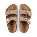 Arizona Kids Taupe Suede Leather