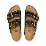 Arizona Rivet Black Suede Leather