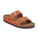 Arizona Rivet Dark Rust Suede Leather