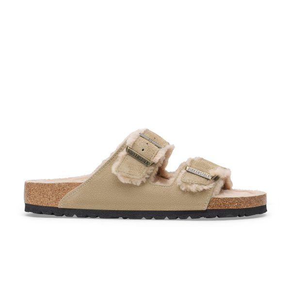 Arizona Shearling Taupe Suede Leather/Shearling