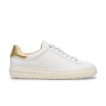 Bend Low White/Metallic Gold Smooth Leather