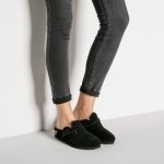 Boston Shearling Black Suede Leather/Shearling