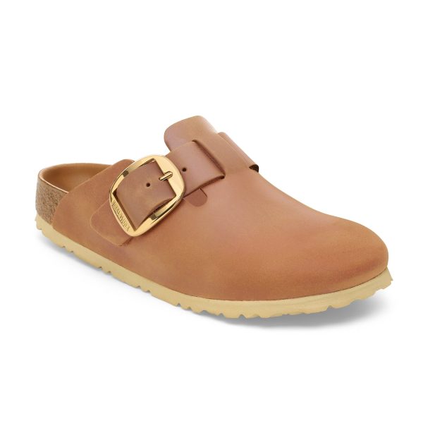 Boston Big Buckle Cognac Oiled Leather