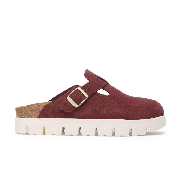 Boston Chunky Berry Crush Suede Leather