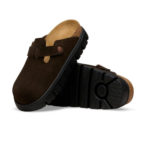 Boston Chunky Mocca Suede Leather