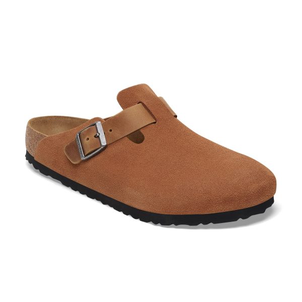 Boston Cognac Oiled/Suede Leather