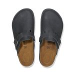 Boston Cross Town Black Oiled Leather