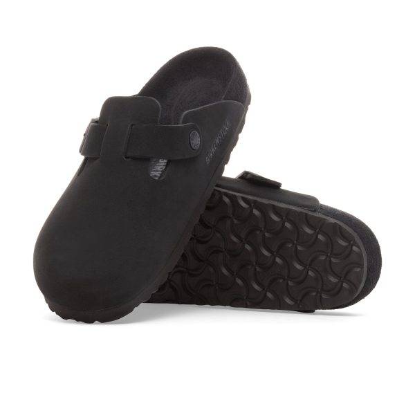 Boston Exquisite Black Nubuck Leather