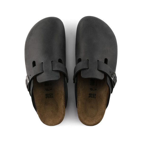 Boston Black Oiled Leather