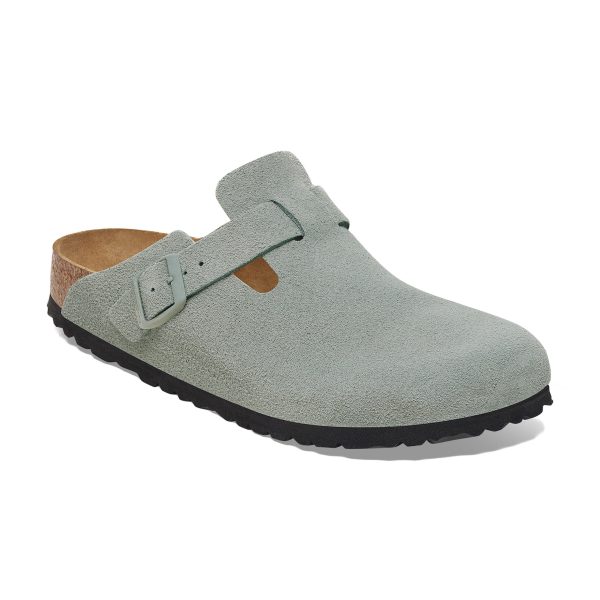 Boston SFB Pure Sage Suede Leather