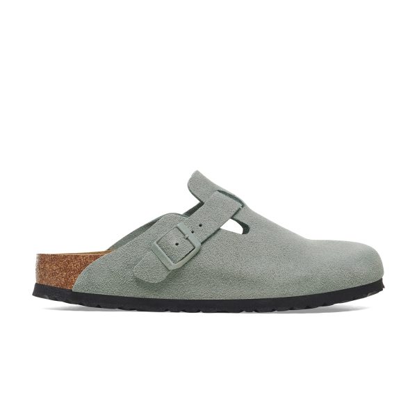 Boston SFB Pure Sage Suede Leather