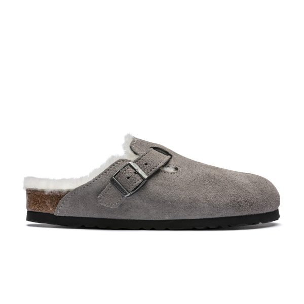 Boston Shearling Stone Coin Suede Leather/Shearling