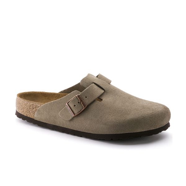 Boston SFB Taupe Suede Leather
