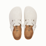 Boston Antique White Suede Leather