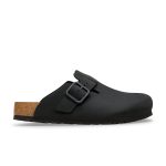 Boston Wire Buckle Black Nubuck Leather