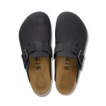 Boston Wire Buckle Black Nubuck Leather