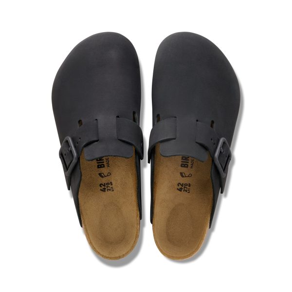 Boston Wire Buckle Black Nubuck Leather