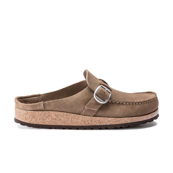 Buckley Grey Taupe Suede Leather