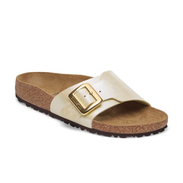 Catalina Cushion Buckle Graceful Pearl White Birko-Flor