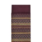 Cotton Pattern Ochre/Zinfandel/Thyme