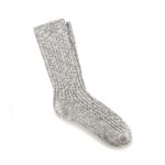 Cotton Slub Sock Grey White