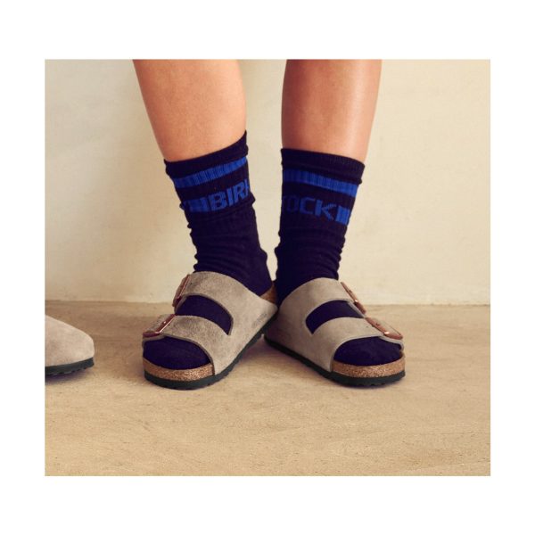 Cotton Crew Stripe Black/Blue