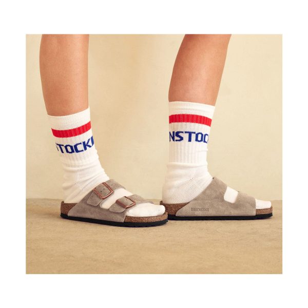 Cotton Crew Stripe White/Red/Blue