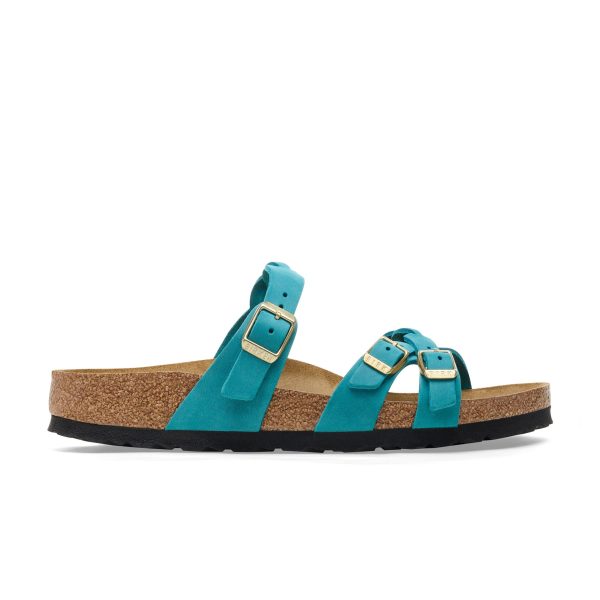 Franca Braided Biscay Bay Oiled Leather
