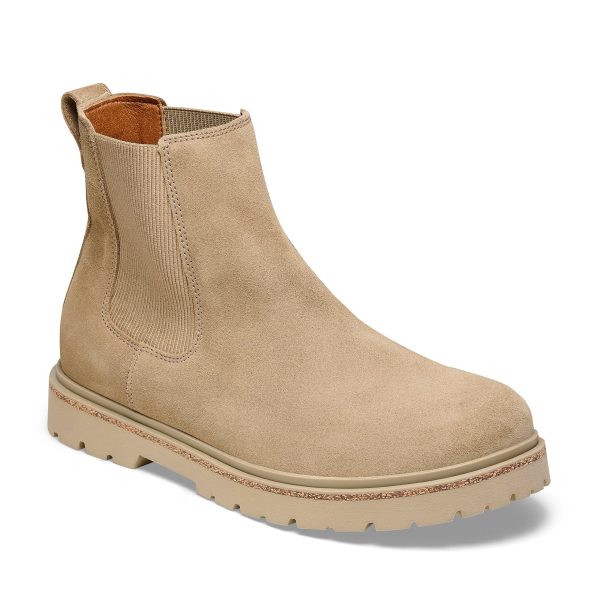 Highwood M Taupe Suede Leather