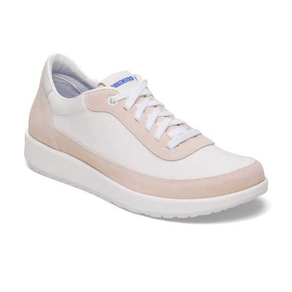 Honnef City Eggshell/Antique White Nylon Mesh/Suede Leather