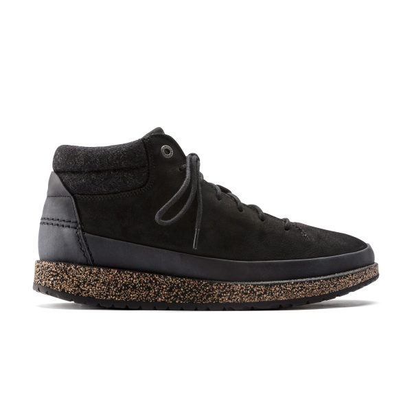 Honnef High Black Oiled Nubuck Leather