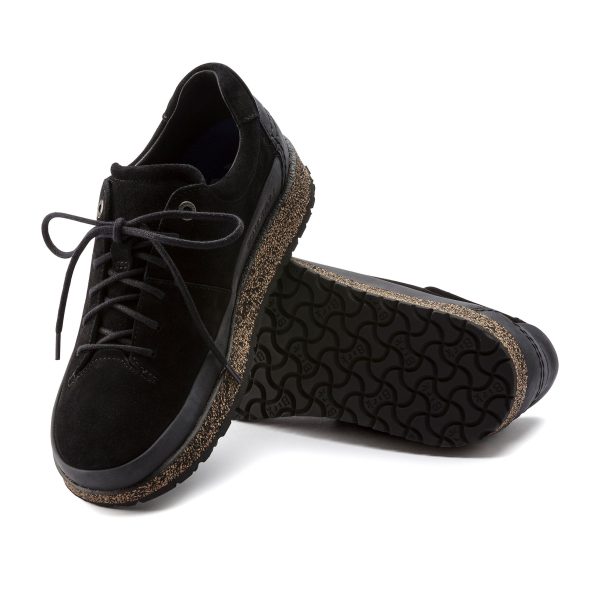 Honnef Low Black Suede Leather