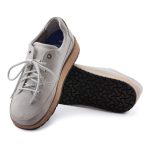 Honnef Low Whale Grey Suede Leather