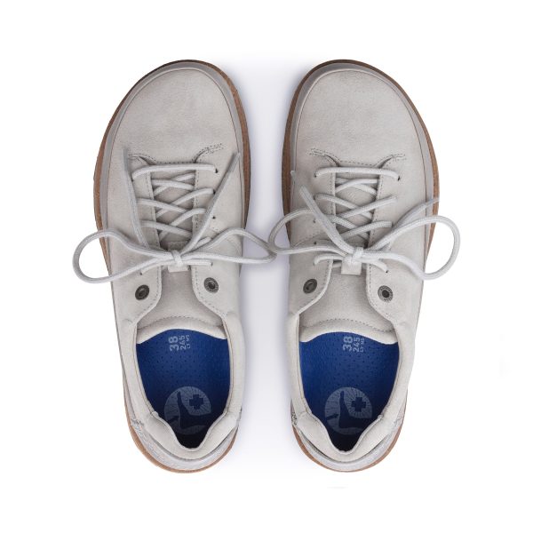 Honnef Low Whale Grey Suede Leather