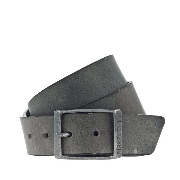 Kansas Belt Grey Oiled Leather 35mm One Size