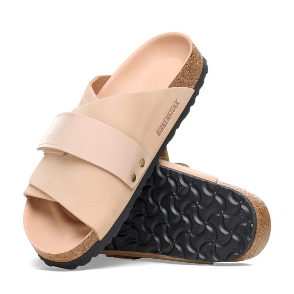 Kyoto High Shine New Beige Nubuck Leather