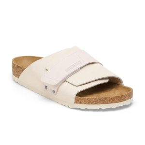 Kyoto Antique White Suede/Nubuck Leather