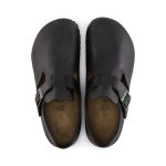 London Black Oiled Leather