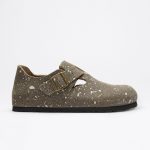 London The Artist Taupe Splash Suede Leather