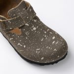 London The Artist Taupe Splash Suede Leather