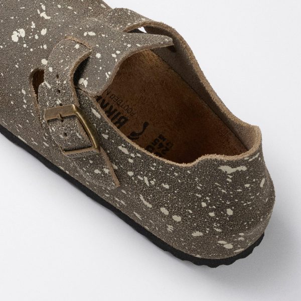 London The Artist Taupe Splash Suede Leather