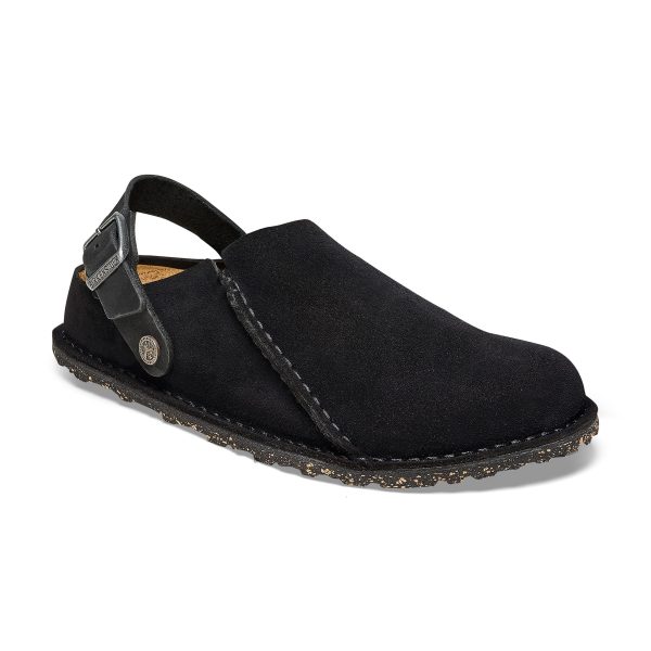 Lutry Black Suede Leather